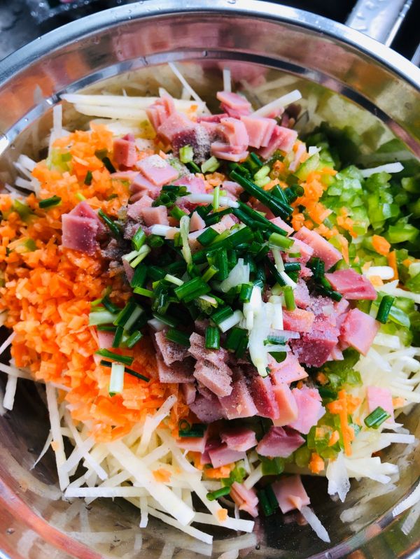 芝士培根蔬菜饼