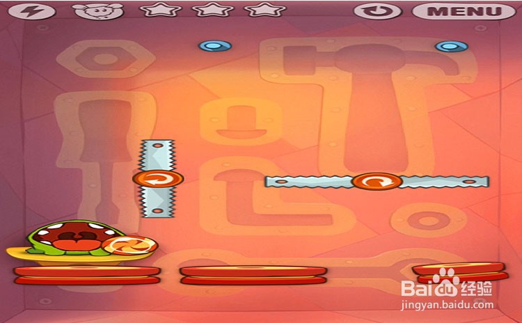 手机游戏割绳子level9-10三星攻略