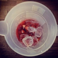 自制草莓柠檬鸡尾酒