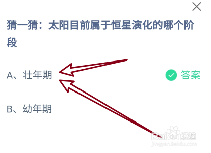蚂蚁庄园2024.12.30：太阳目前属恒星演化哪阶段