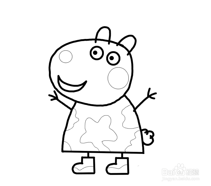 怎么画小羊苏西简笔画