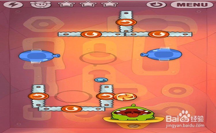 手机游戏割绳子level9-18三星攻略