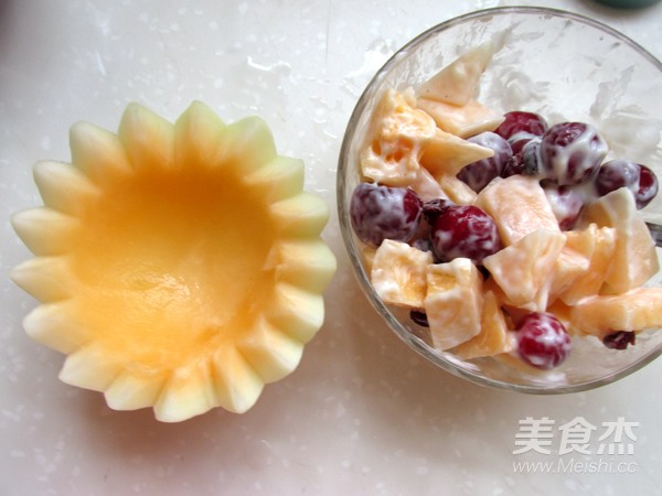 甜瓜沙拉盅的做法