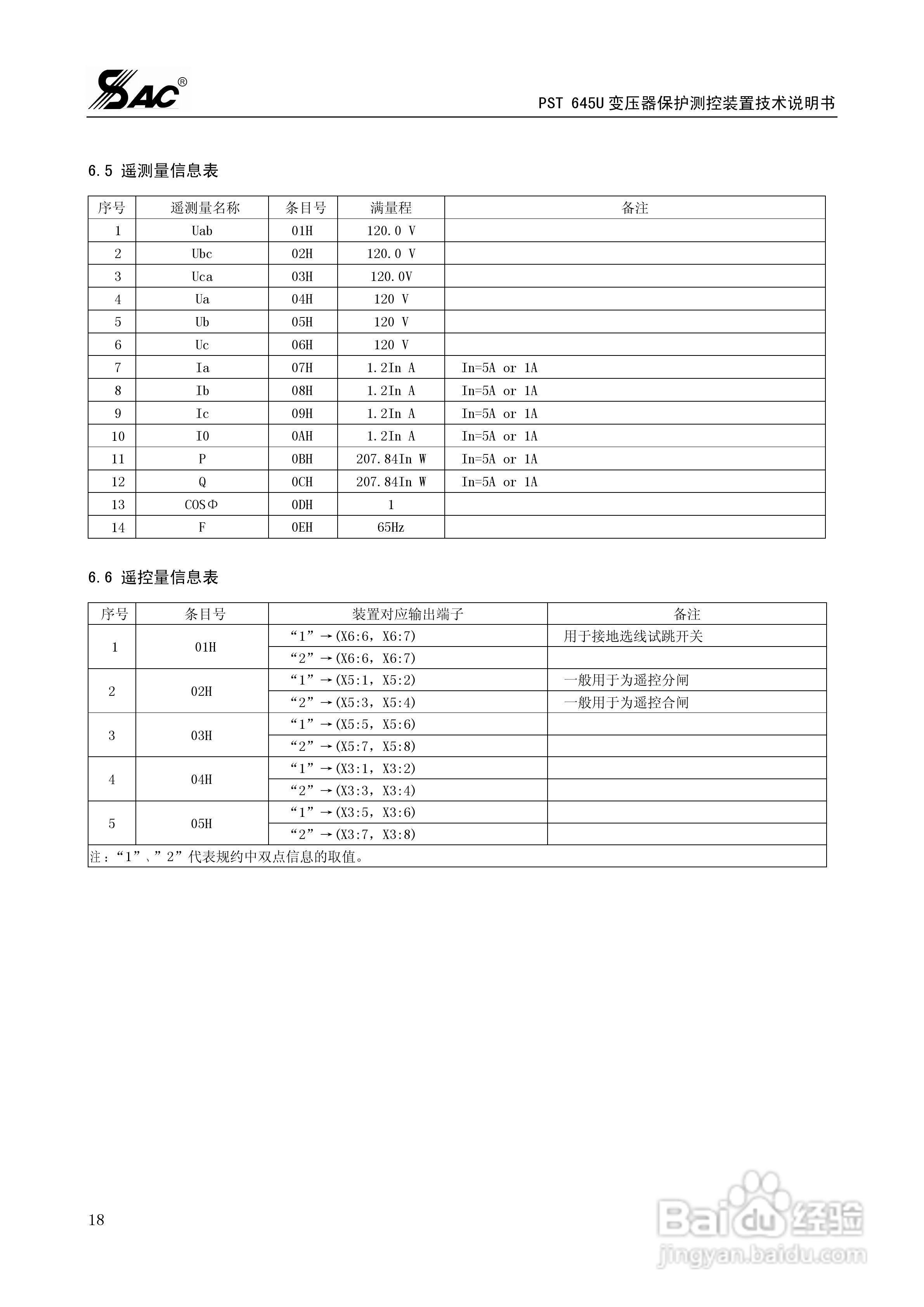 PST645U变压器保护测控装置技术说明书:[3]