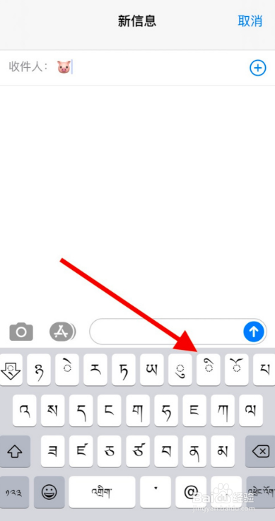 苹果手机蝴蝶结猪猪小表情怎么打出来？