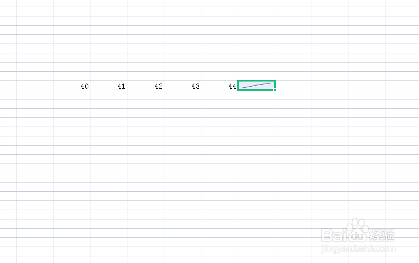 单元格内怎么插入折线