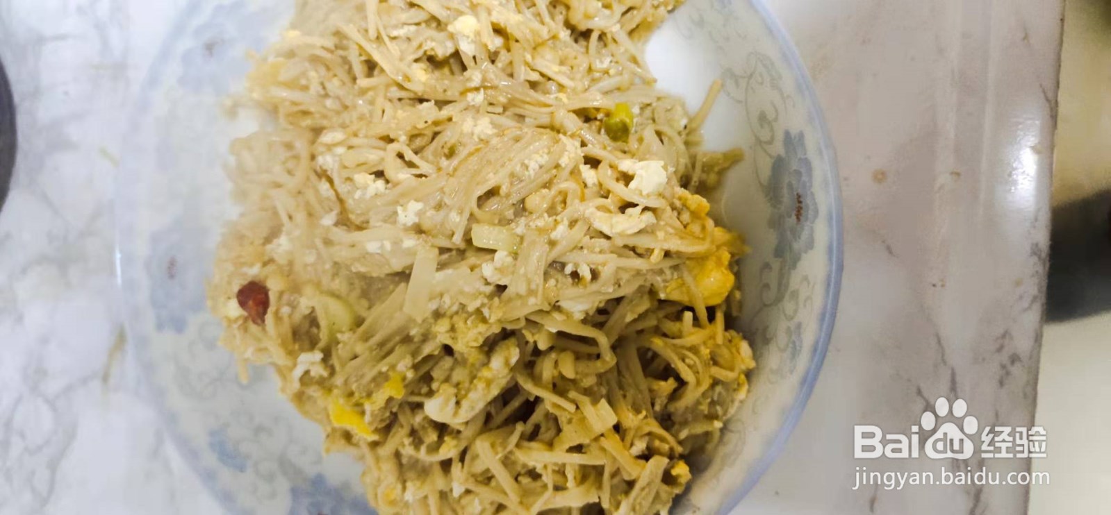 金针菇炒鸡蛋的制作方式