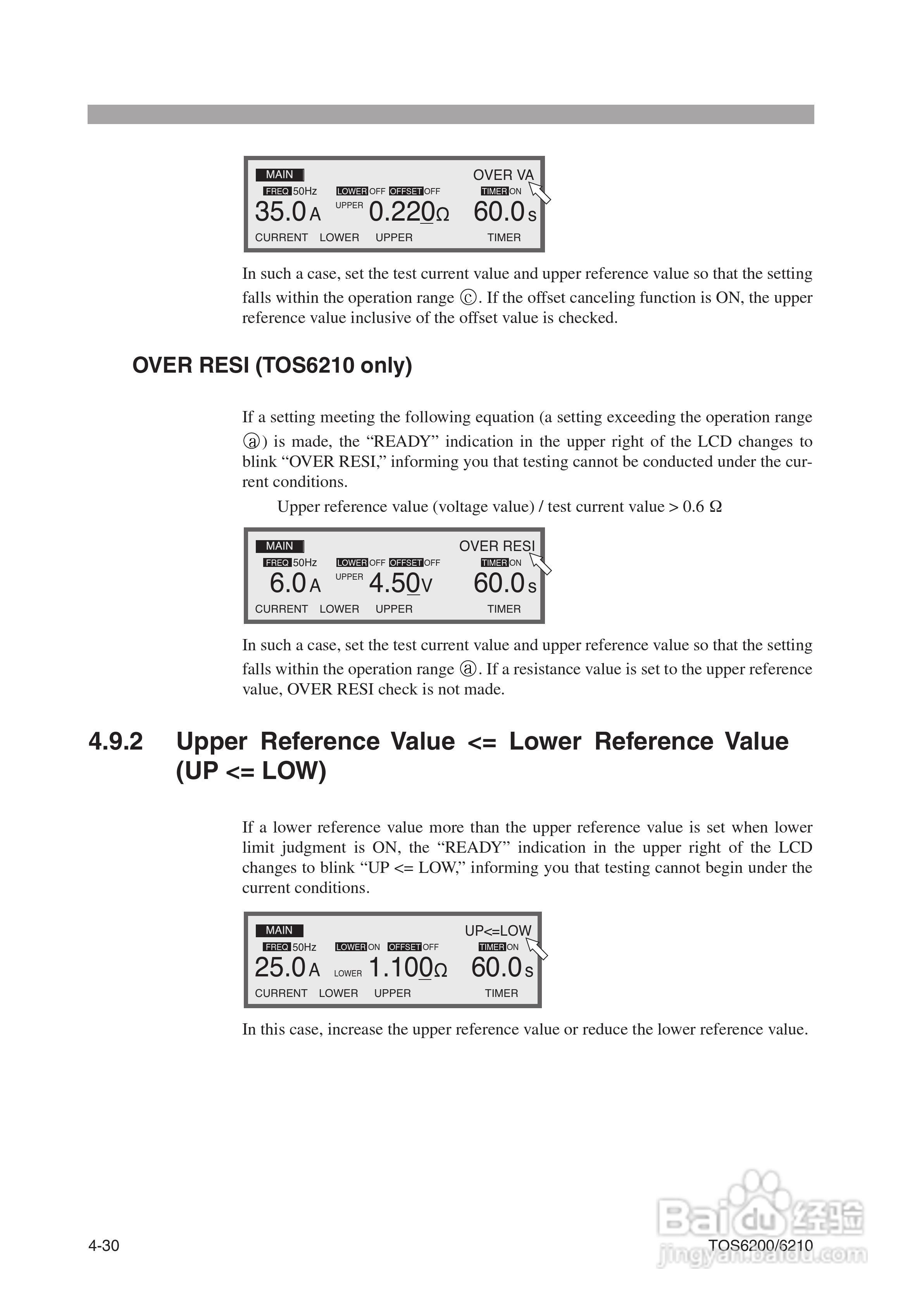 TOS6200/6210地线导通测试仪说明书:[7]