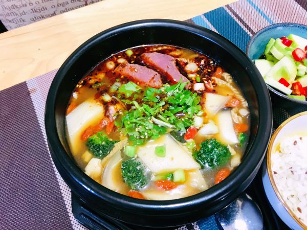 做个牛肉麻酱砂锅