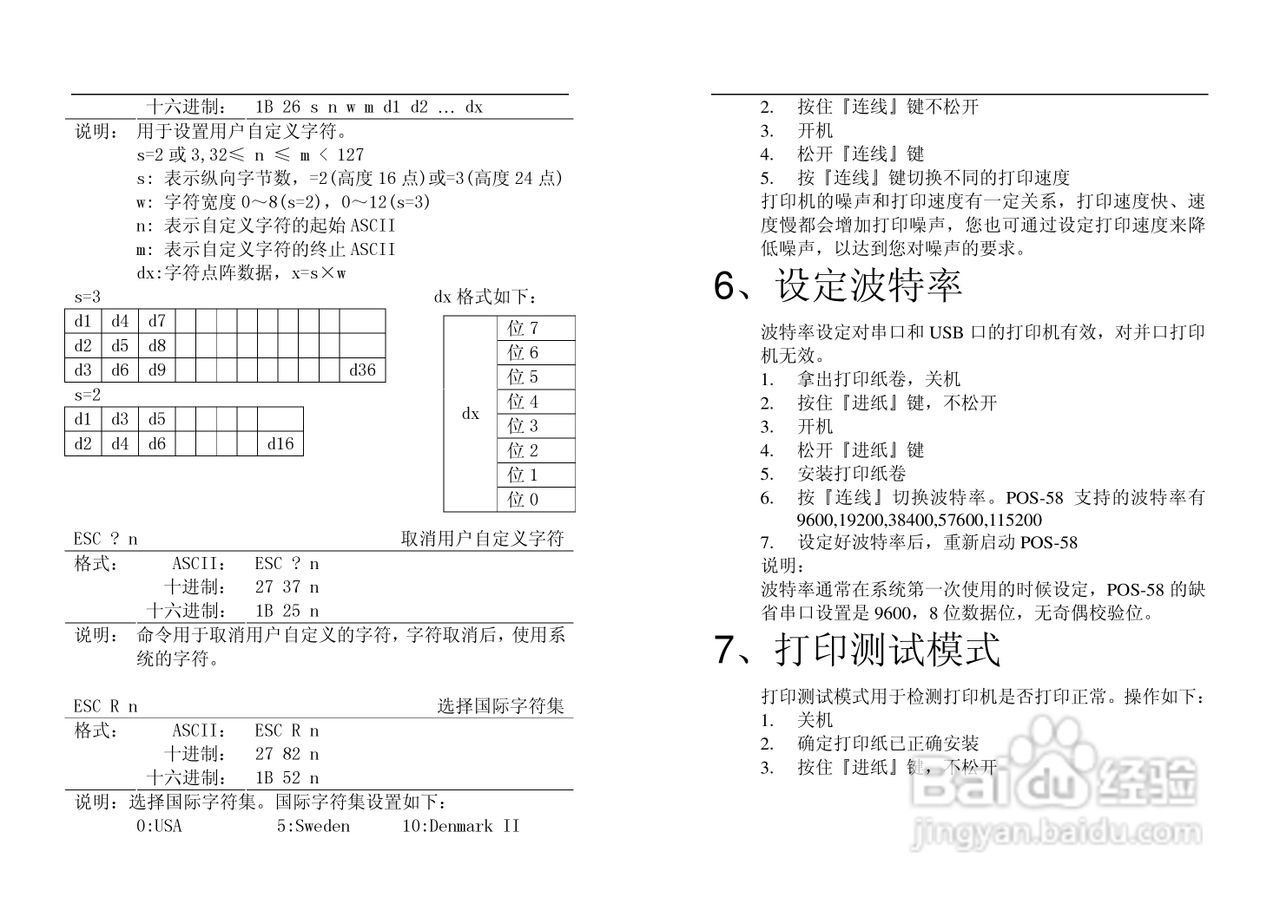 POS-58行式热敏打印机使用手册:[2]