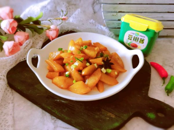 豆瓣酱烧白萝卜