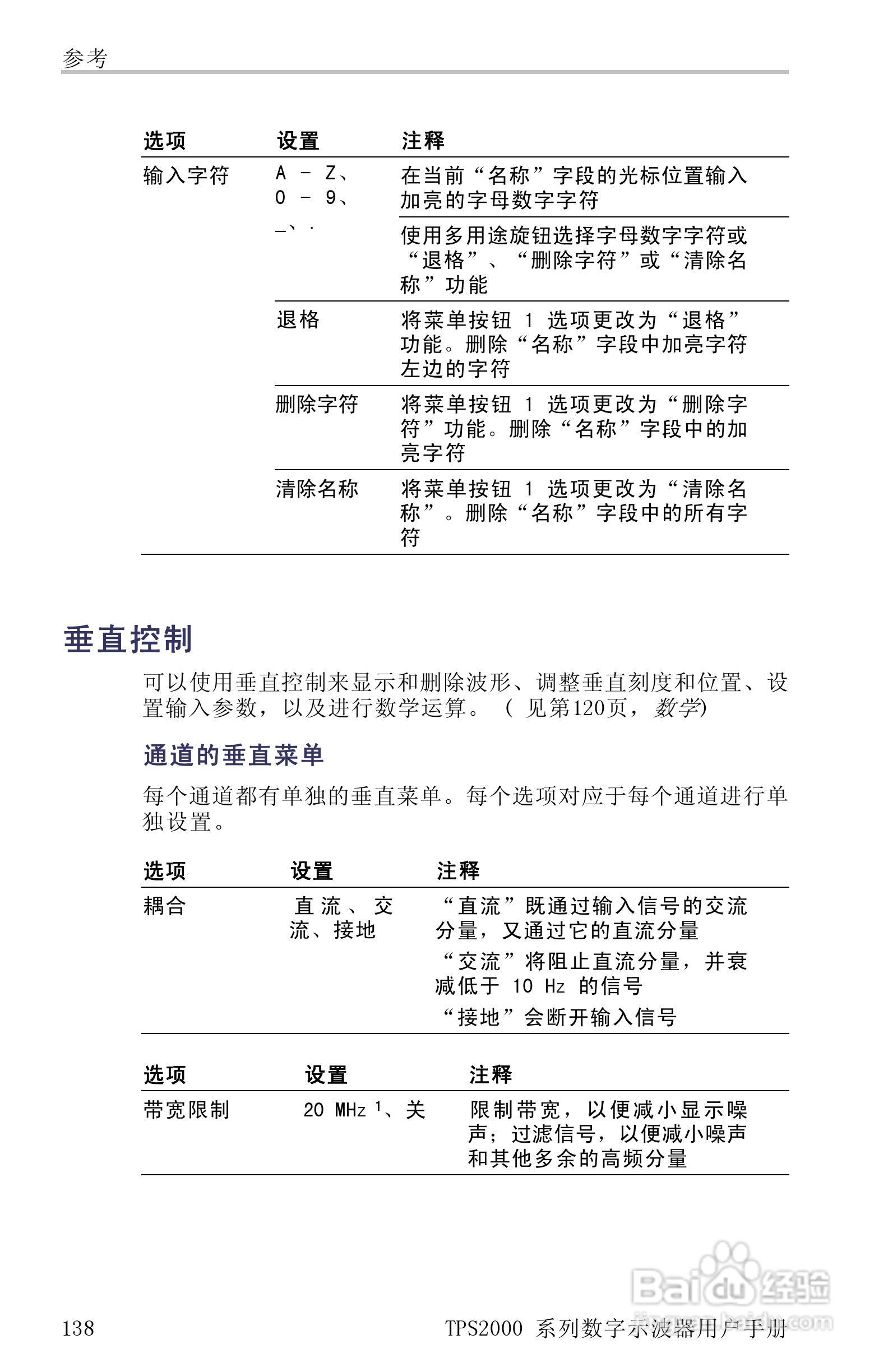 泰克TPS2024数字存储示波器用户手册:[17]