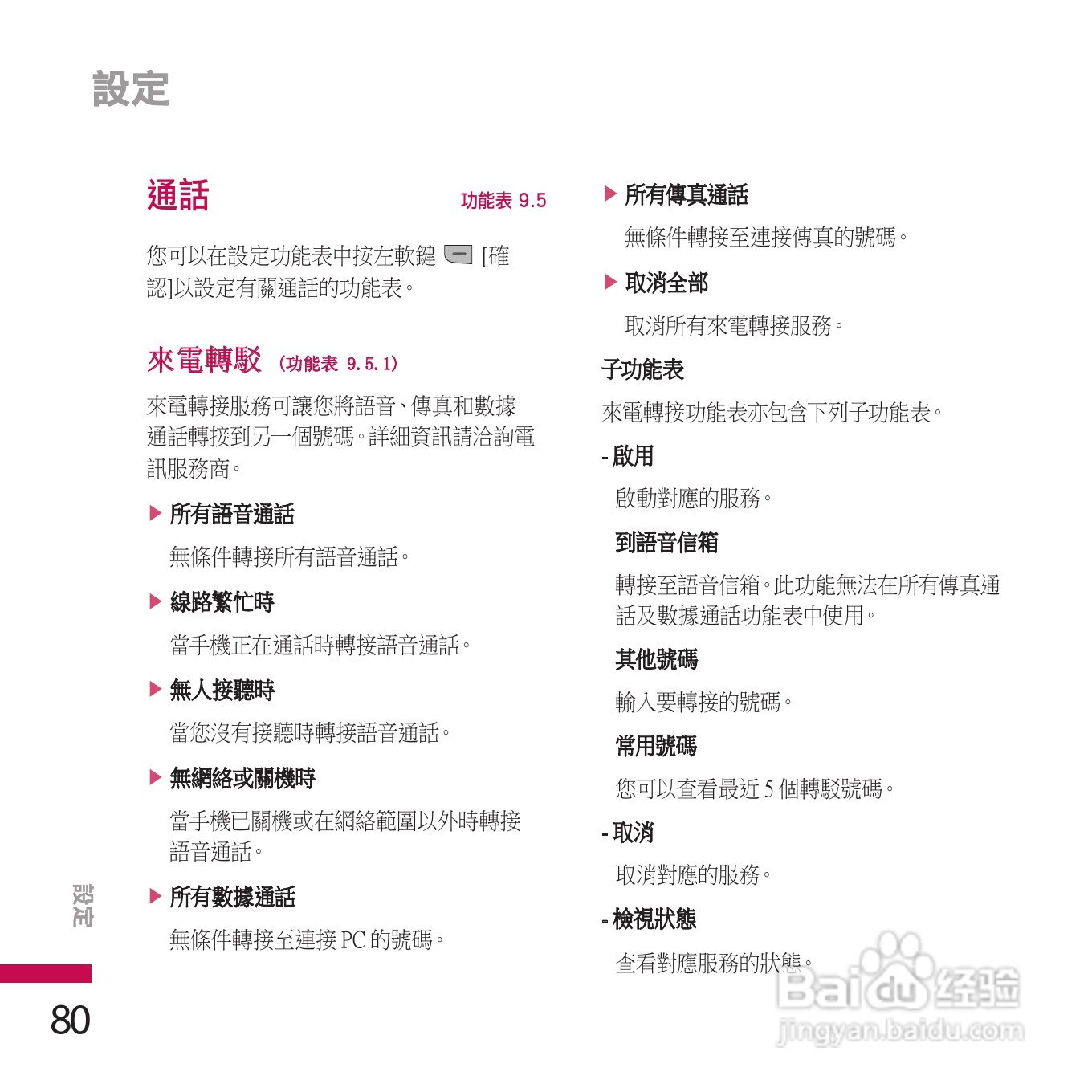 LG KE970手机使用说明书:[9]