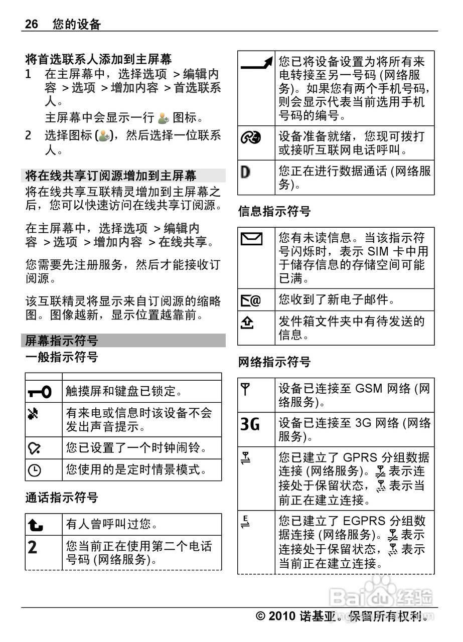 诺基亚Nokia C6-00手机使用说明书:[3]