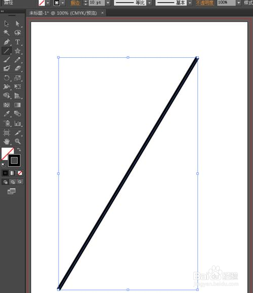 Adobe Illustrator CS6中绘画虚线图
