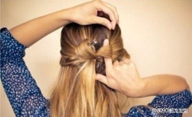 可爱蝴蝶结公主头