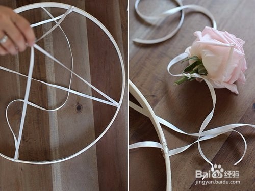 玫瑰花漂亮的花环 氛围马上变欢乐了！