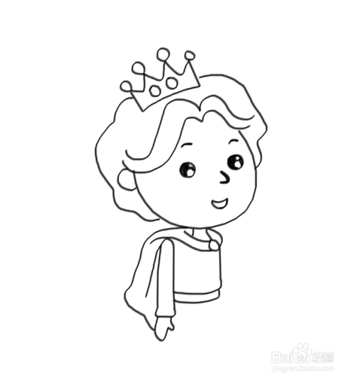 怎么画王子的简笔画