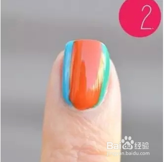 夏季彩色美甲教程