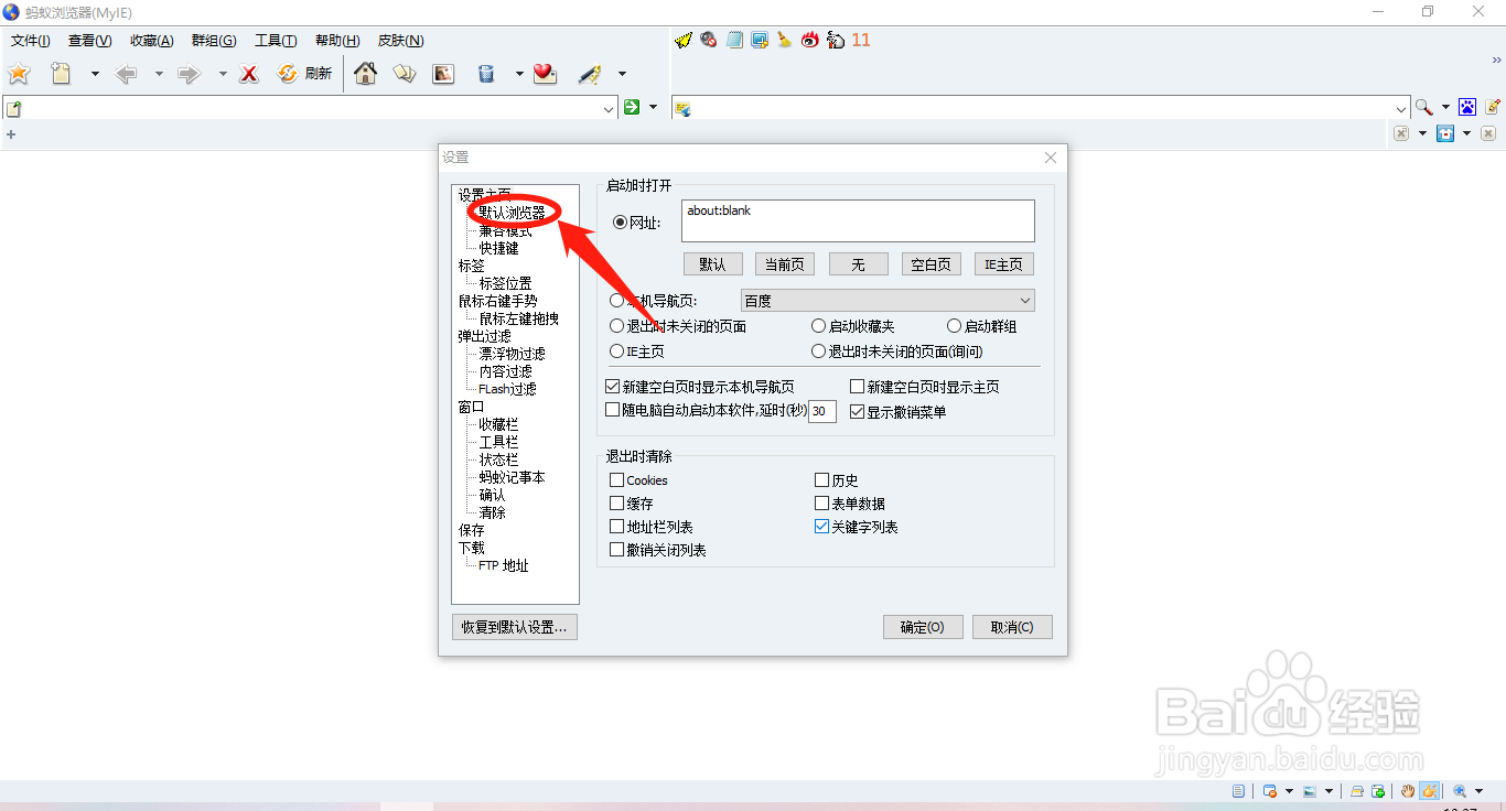 蚂蚁浏览器怎么设置记忆页面的缩放比例