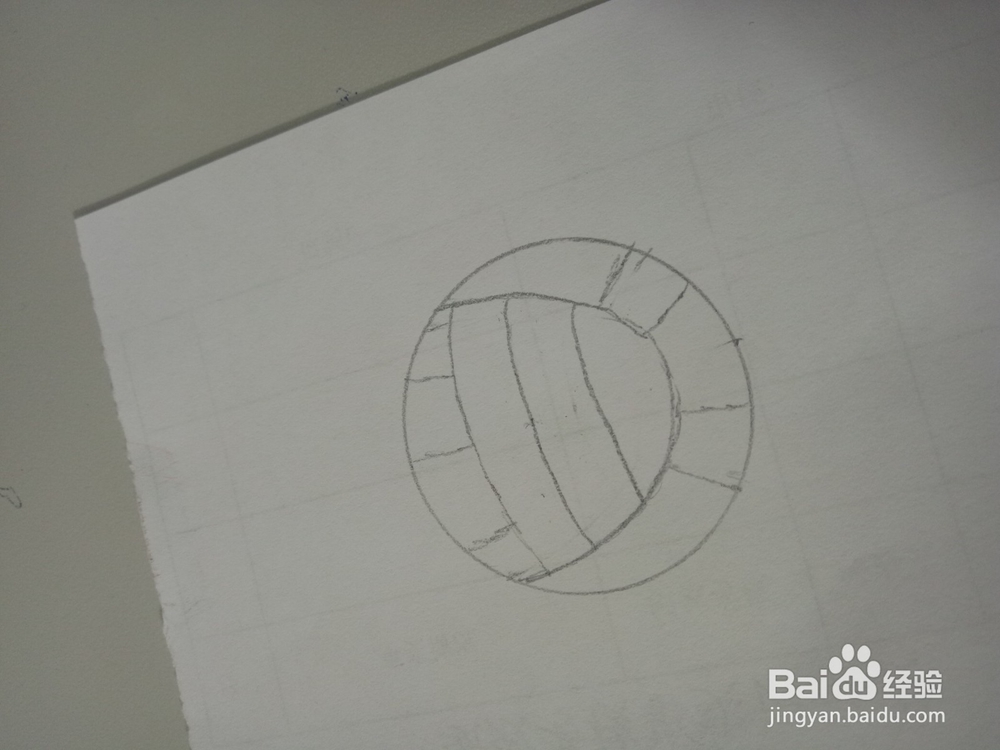 怎样画排球的简笔画