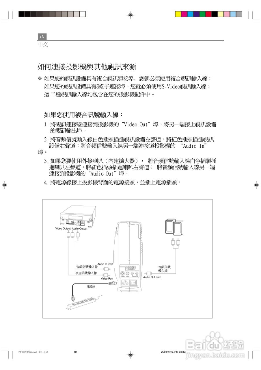 Optoma奥图码 EP705H投影机说明书:[1]