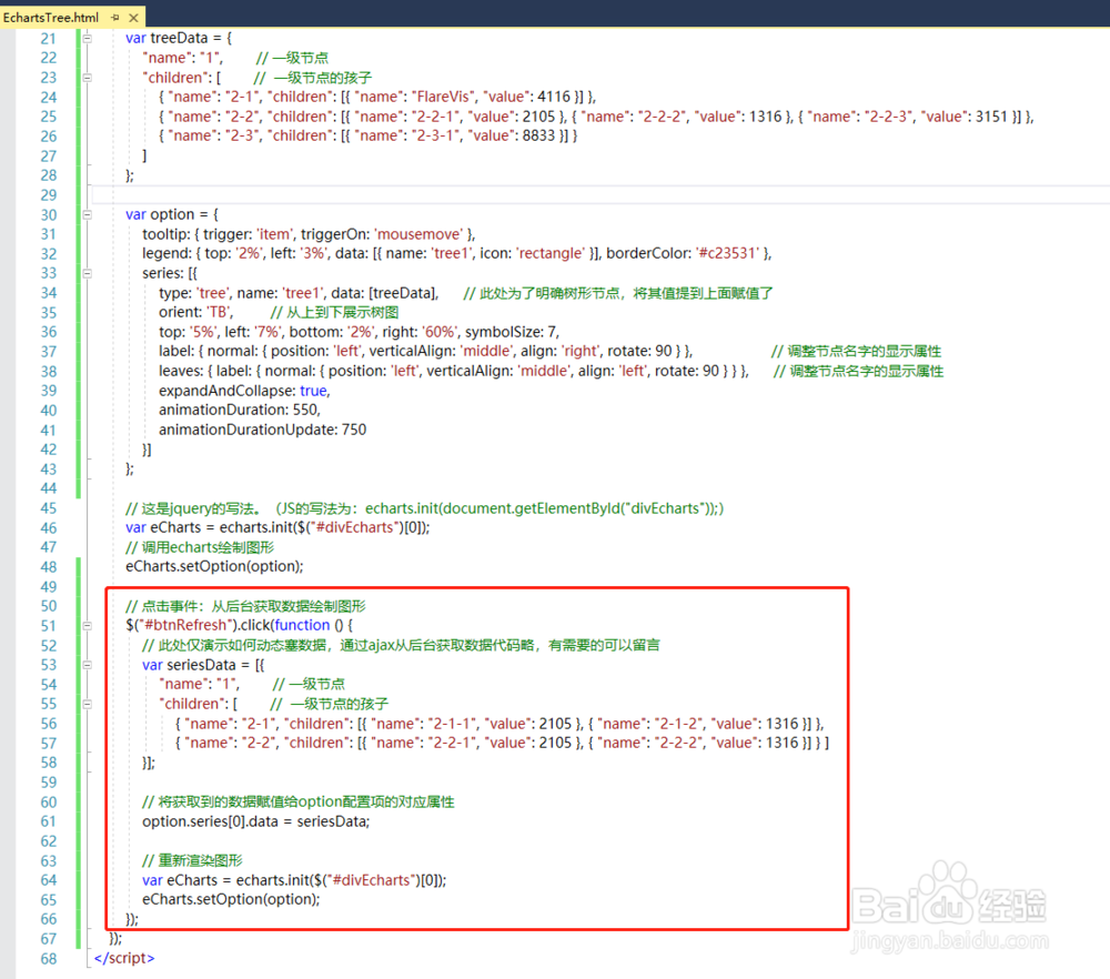 echarts 4.2 入门教程(7-树图)