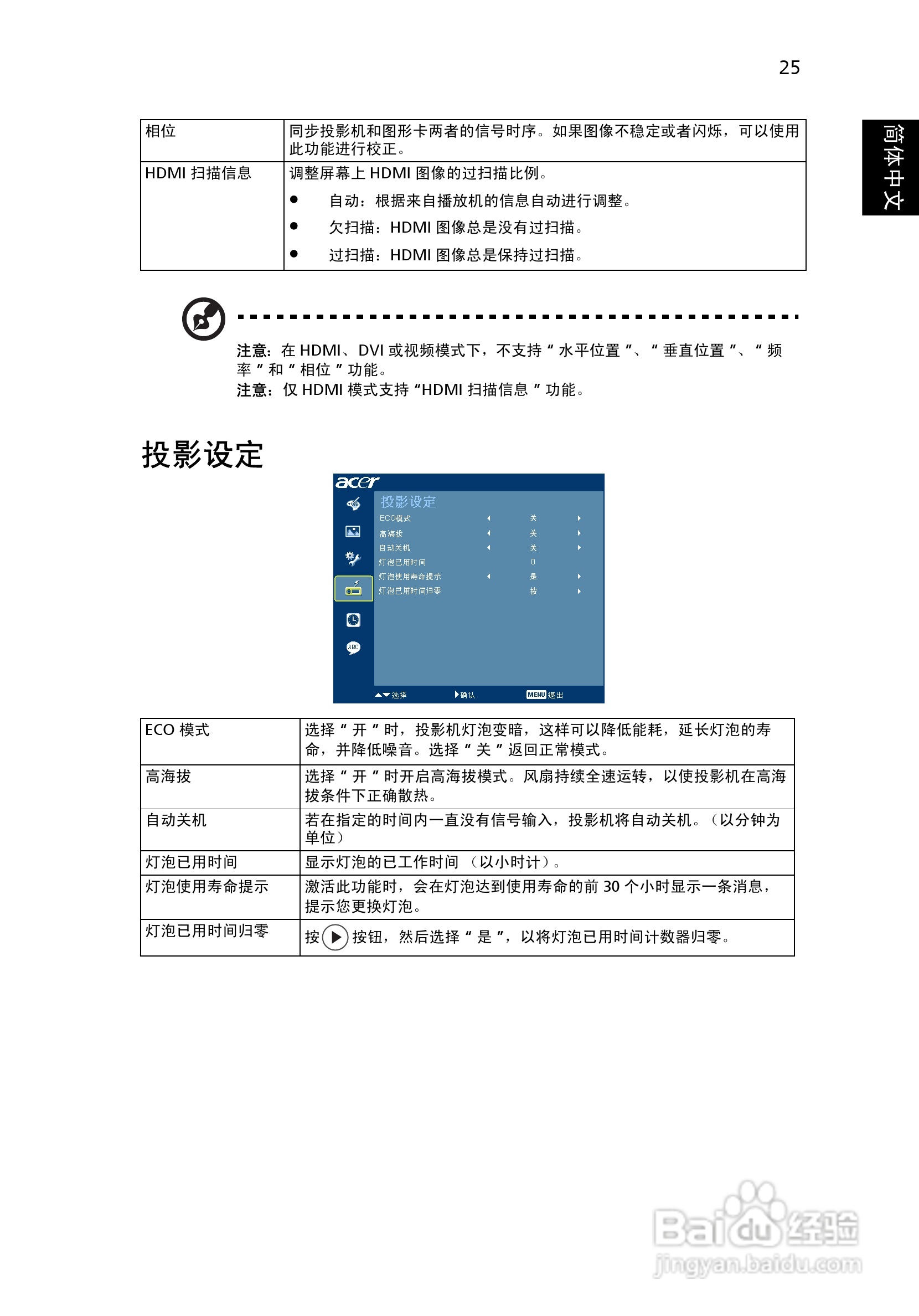 宏基H9500投影使用说明书:[4]