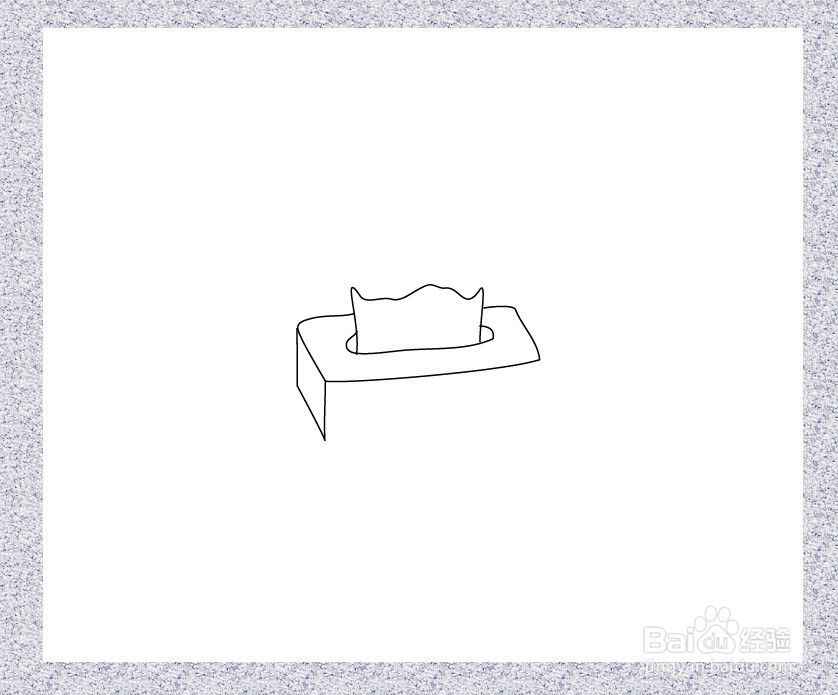 纸巾盒简笔画怎么画