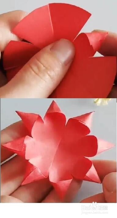 折纸大红花16