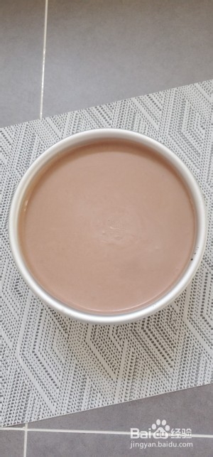 美食制作牛奶巧克力慕斯
