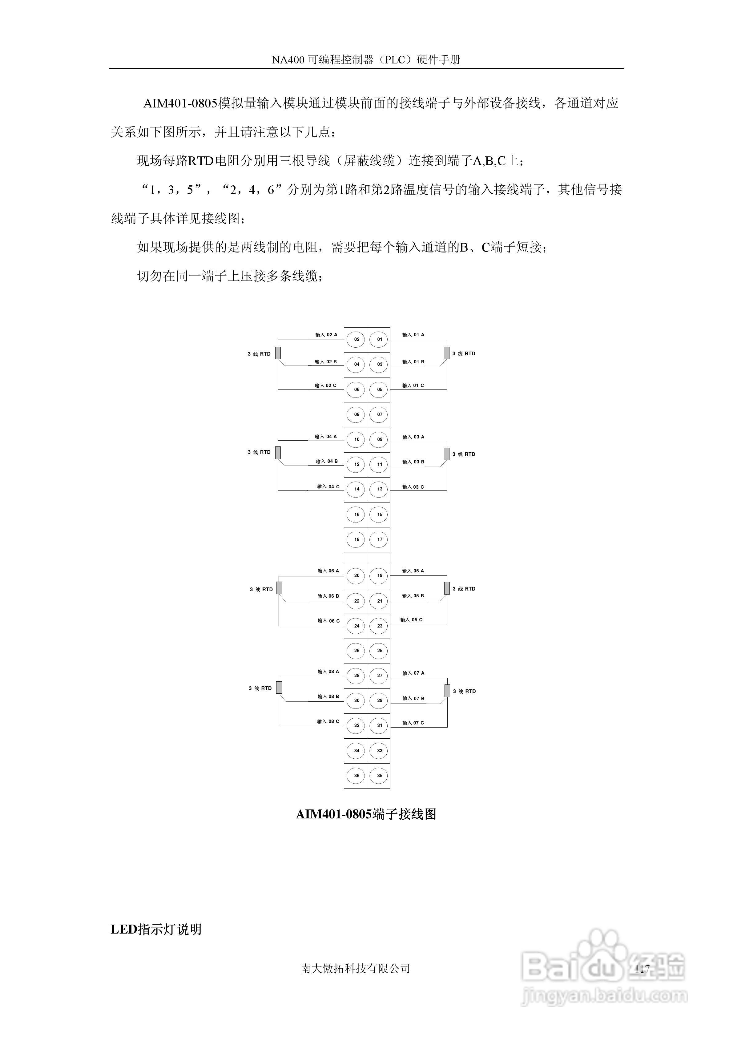 傲拓NA400可编程控制器硬件手册V1.8:[12]