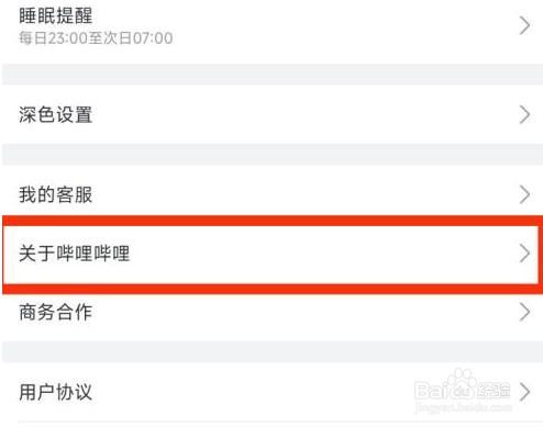 哔哩哔哩APP怎么查看关于哔哩哔哩