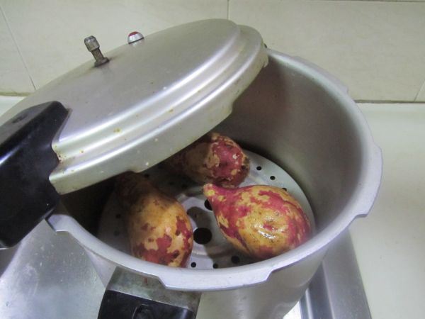 芝麻红薯豆沙饼