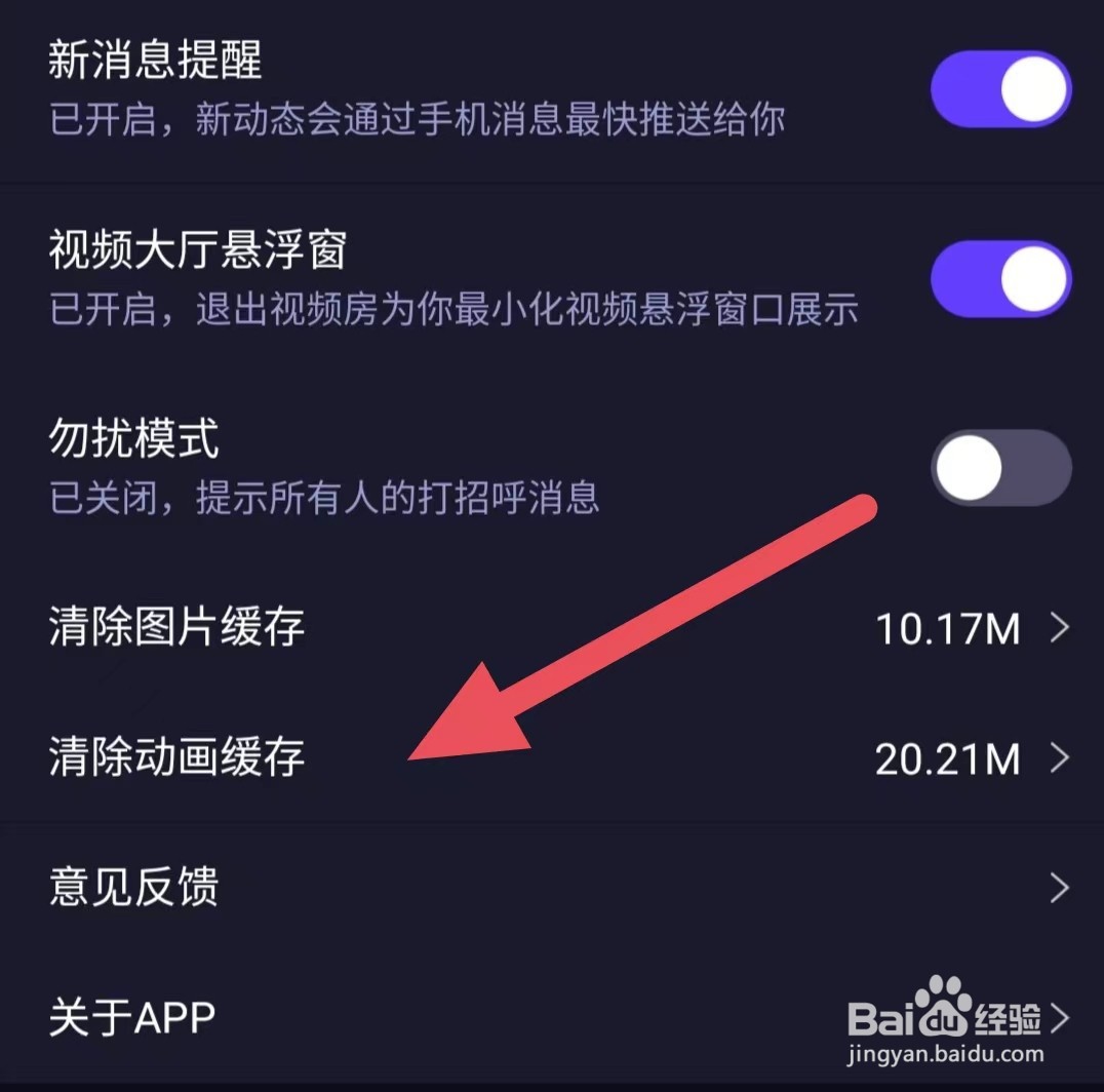 觅光如何查看清除动画缓存