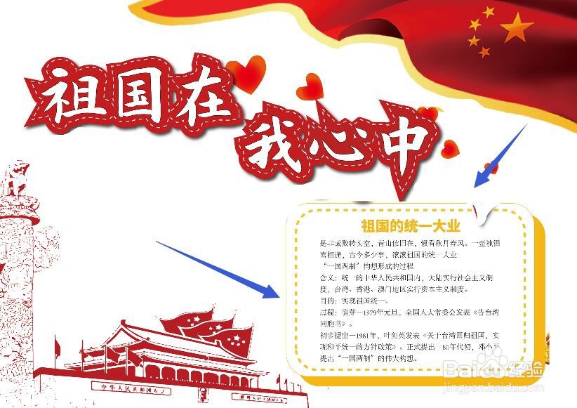 祖国在我心中手抄报 获奖作品