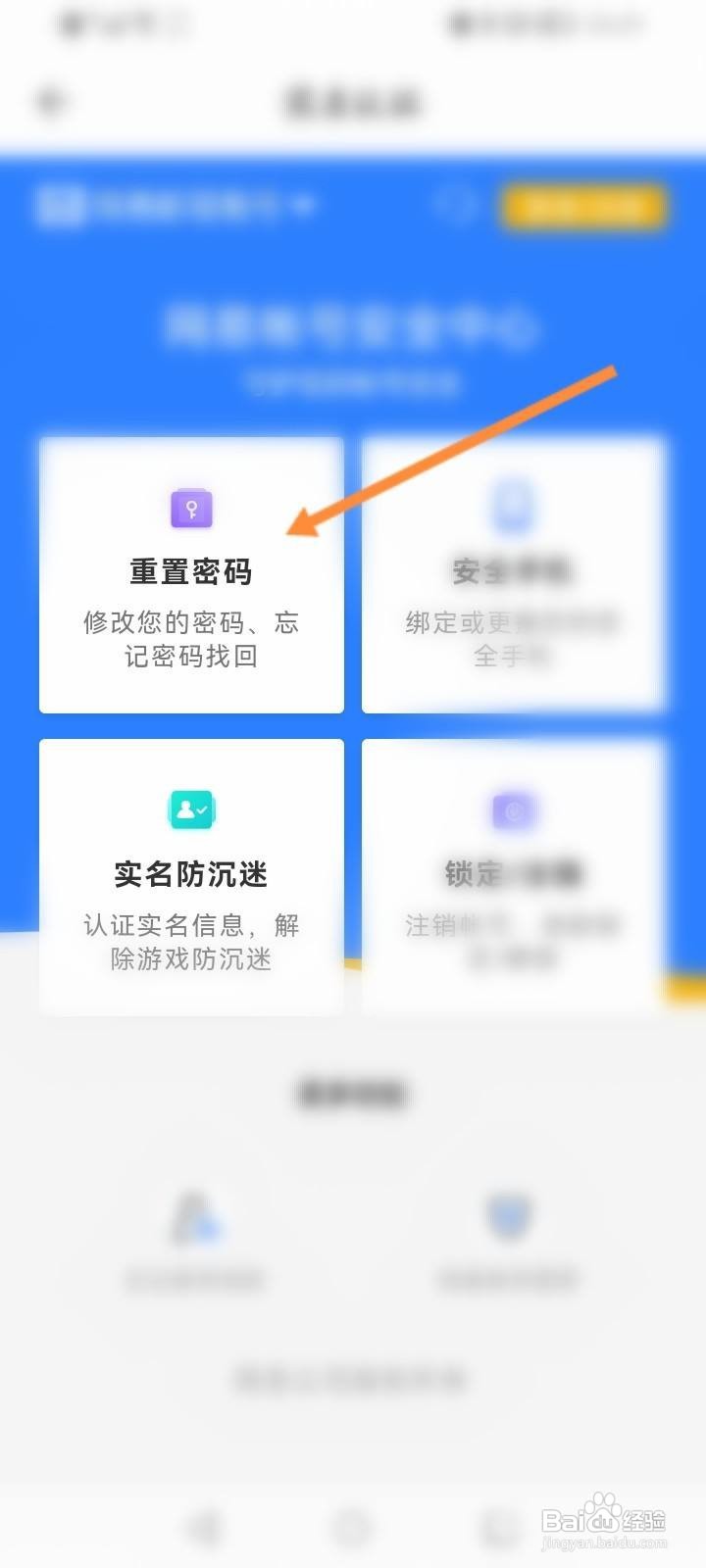 藏宝阁软件中怎么重置密码？
