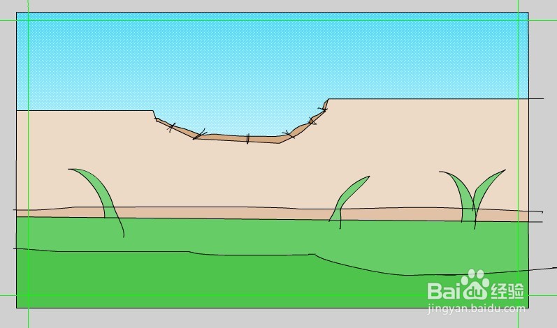 flash如何绘制一面破烂的墙壁