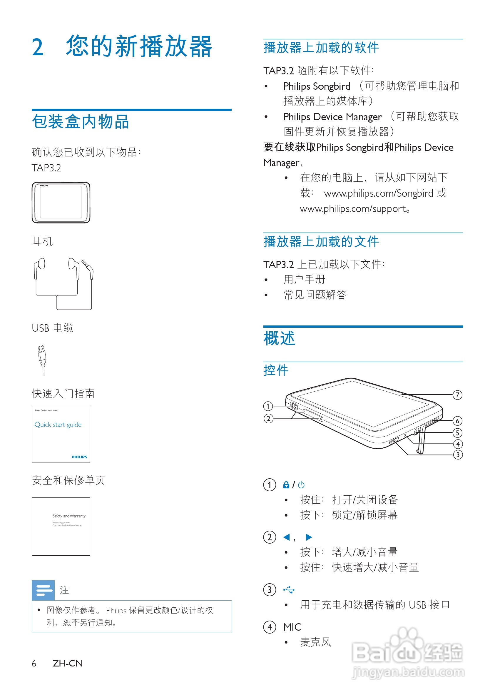 飞利浦SA4TP304RF/93 MP4播放器使用说明书:[1]