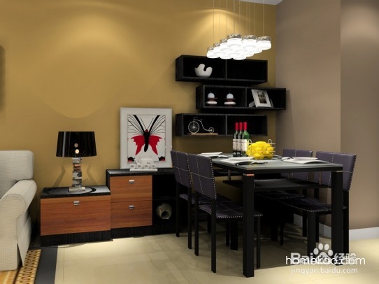 深沉儒雅的客餐厅效果图