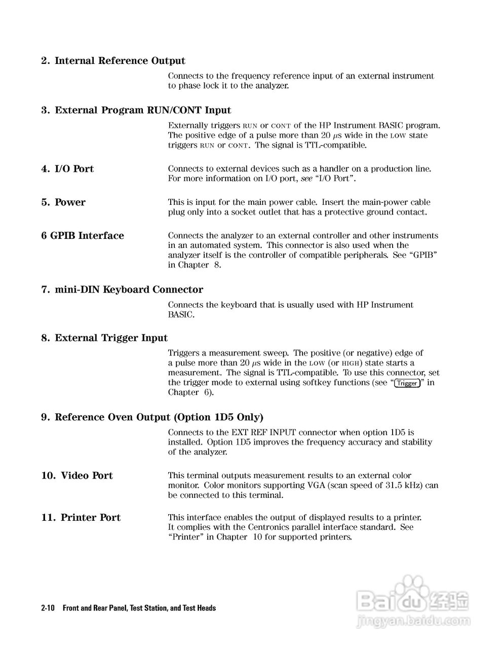 HP4291B分析仪说明书:[5]