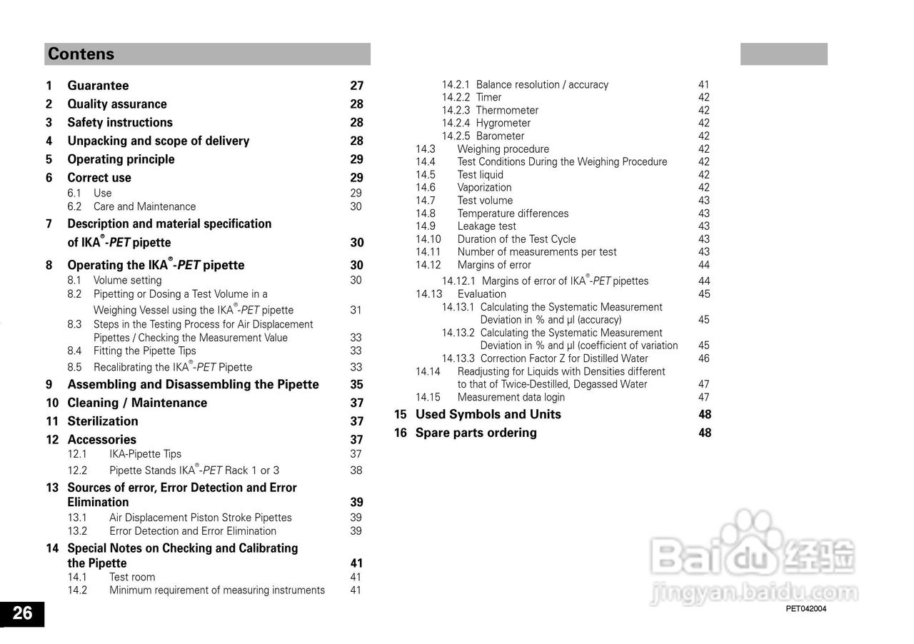 IKA IKA®-PET 25µl 定量移液器使用说明书:[3]