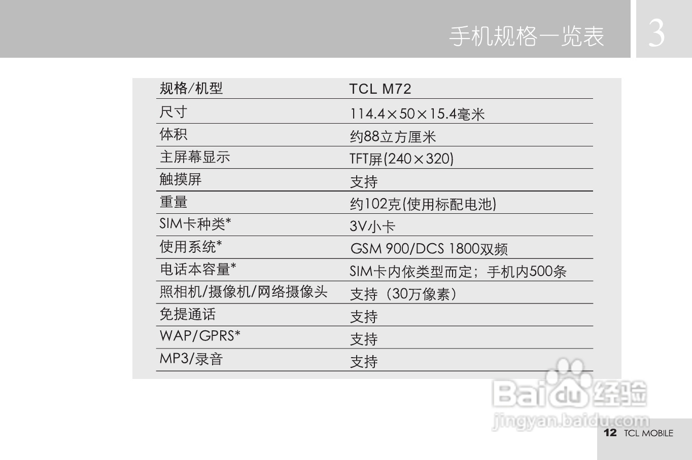 TCL M72手机使用说明书:[2]