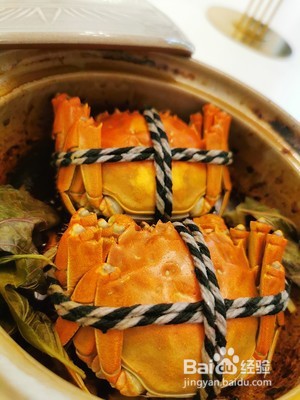 花雕酒紫苏叶蒸螃蟹的做法