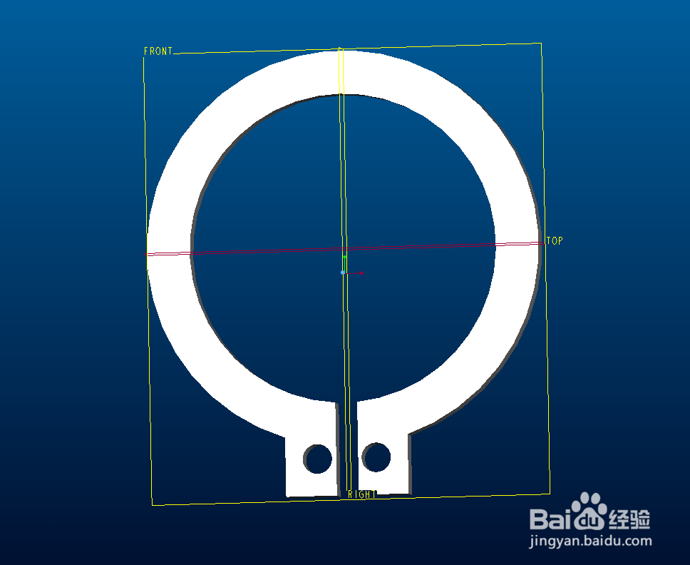 ProE5.0基本功能介绍：[5]机械设计之开口挡圈