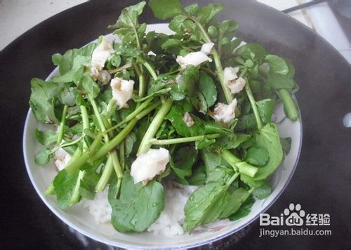 花样米饭——西洋菜鸡蛋蒸饭