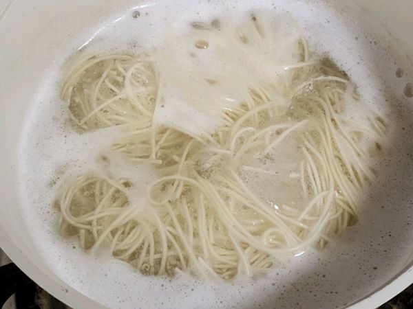 长豆角肉沫打卤面