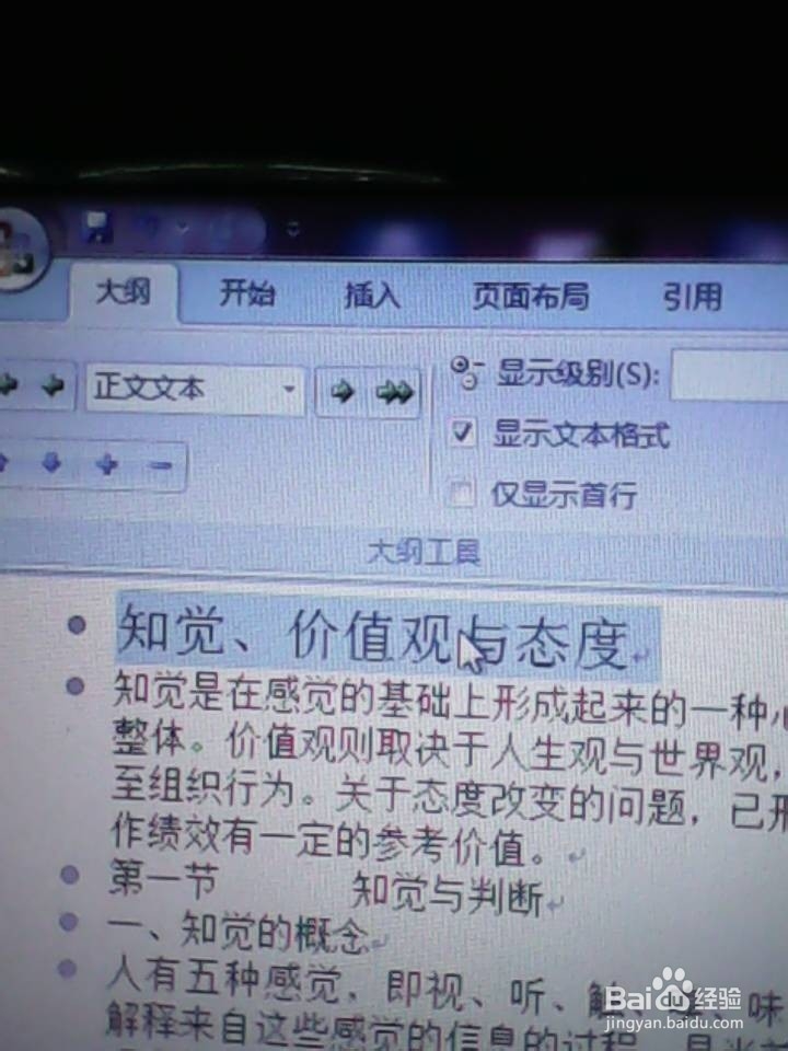 Word文档插入自动目录