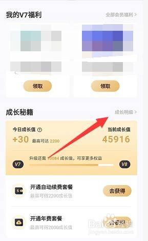 百度网盘会员等级明细在哪看?