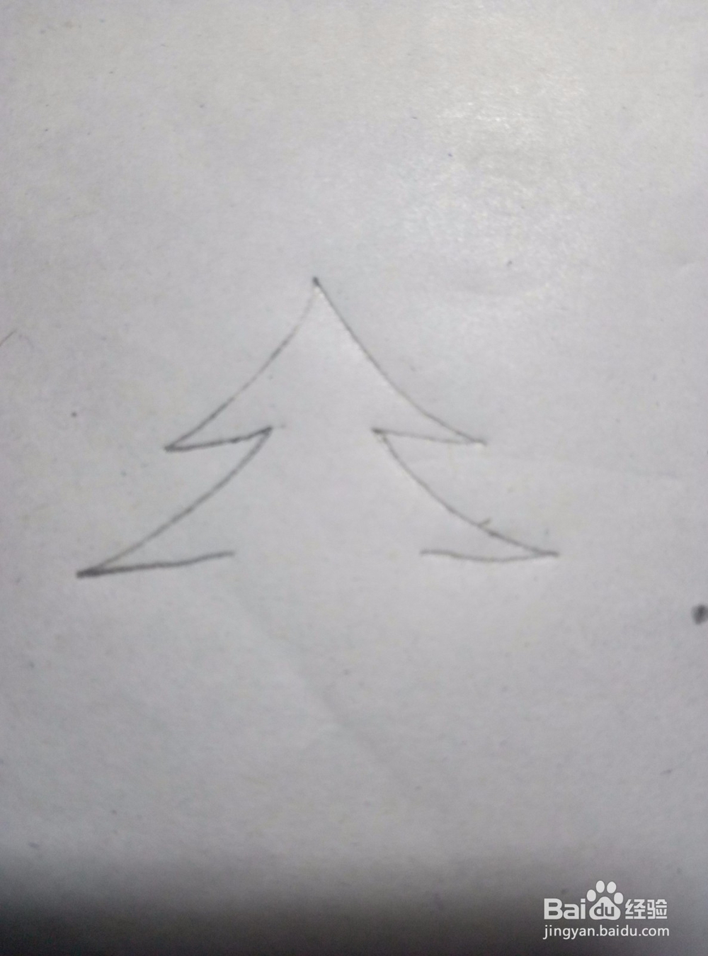 圣诞树的简笔画